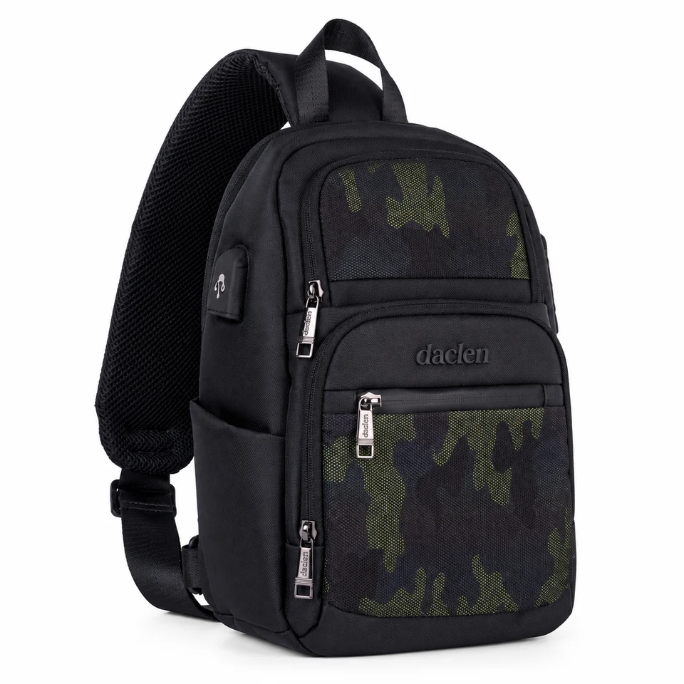 Orion Army Slingbag — tampilan depan dari sudut alternatif
